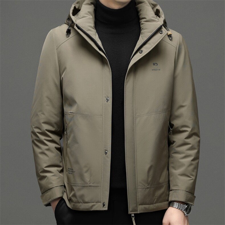 DF22441钱塘2020-2冬季厚款商务休闲连帽中年男士羽绒服P335,男装羽绒服,钱塘207-2