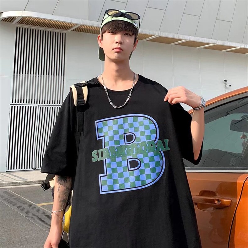 城市风貌春季新款T恤青春流行潮时尚潮牌ins短袖T532P25,男装T恤,星座1116-2