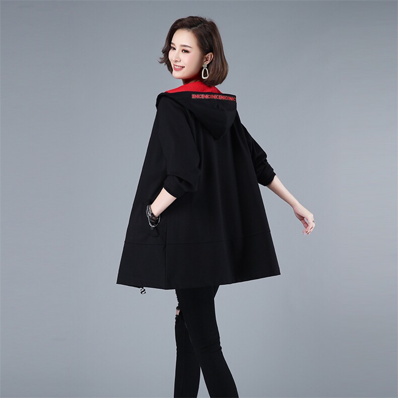 时尚百搭中长款风衣女2021春季新款修身显瘦外套,女装风衣,秋牧寒烟
