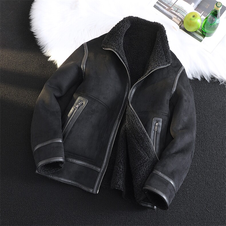 冬季加保暖麂皮皮毛一体男士正反两面穿大码外套xz815-506p235,男装棉衣,星座815（原A203）