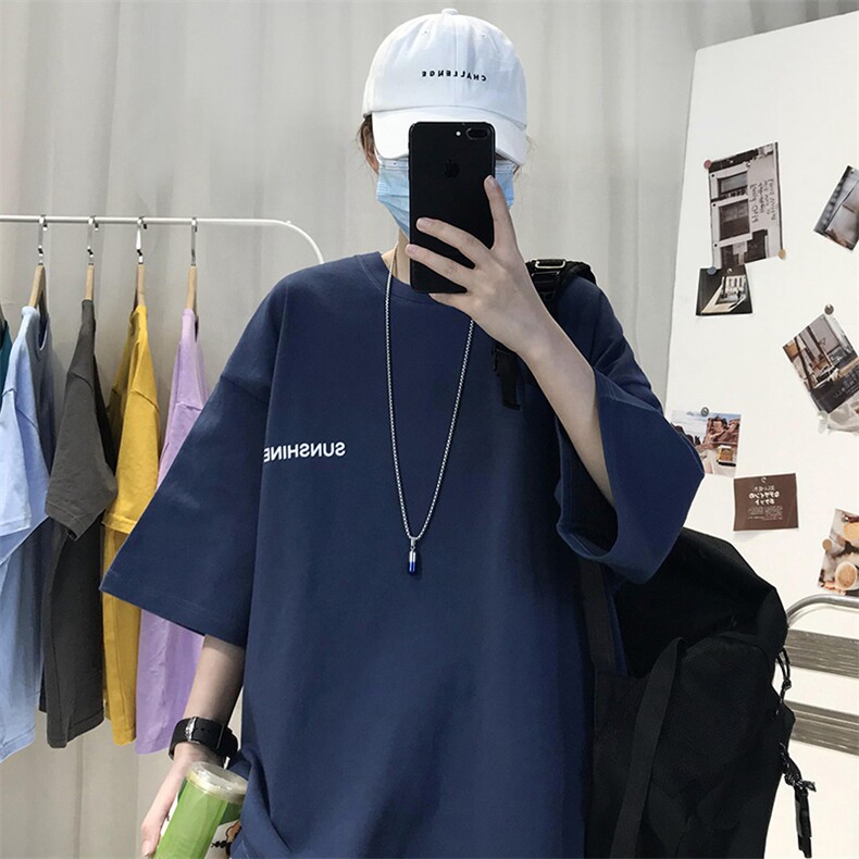 XZ115A-T06200克纯棉男女字母印花大码S-5XL10色T恤衫圆领半袖,男装T恤,星座115A-3