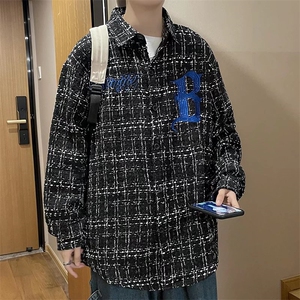 长袖衬衫男港风日系韩版潮流帅气衬衣SY107P45图片