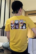 T男士短袖t恤潮牌ins夏季修身工装原宿风半袖潮流，男装T恤，星座102A（原电商D309-1）