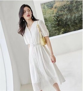 娃娃领仙女连衣裙,女装连衣裙,斐媞梦