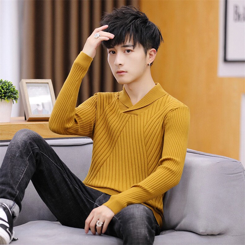 家乐9618男士修身高领潮流针织衫韩版潮男打底衫堆堆领毛衣,男装针织衫/毛衣,电商D310（原电商305）