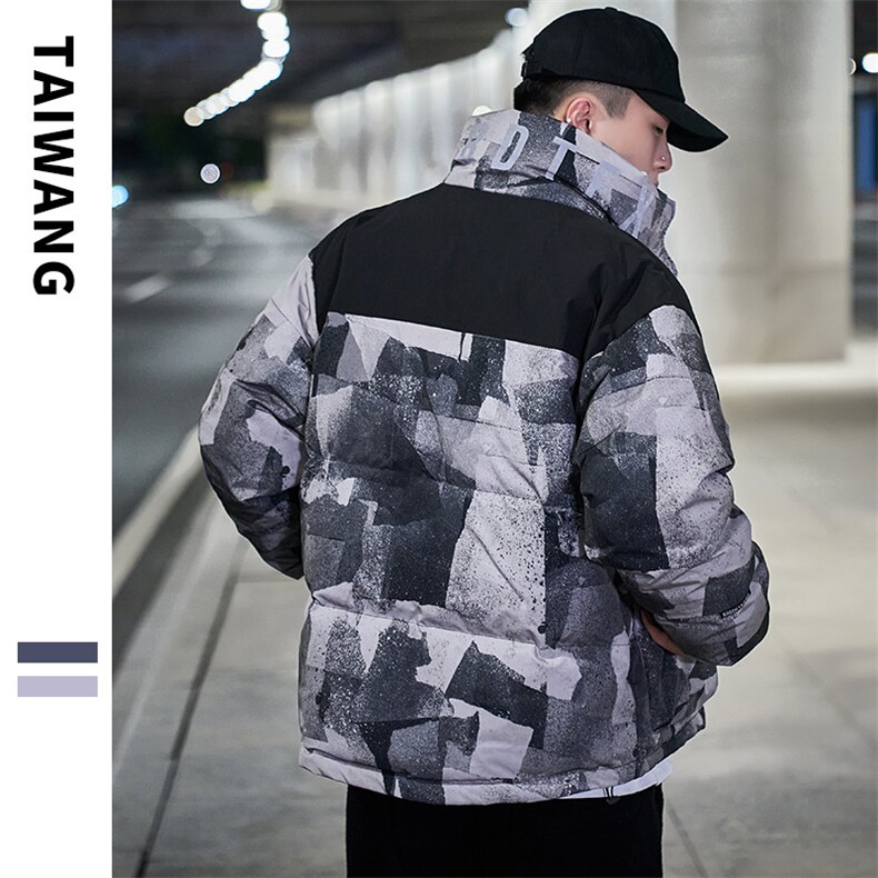羽绒服男短款立领2021年新款加厚面包服冬季潮外套A436-915,男装羽绒服,电商A436