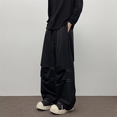 直筒休闲裤男夏季薄款垂感裤子潮牌宽松户外冲锋裤K93，男装休闲裤，星座1116A（原606A-3）