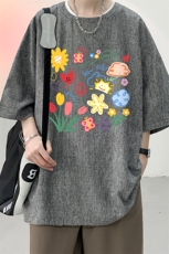 风复古亚麻短袖男棉麻t恤男半袖ZT71319-P35，男装T恤，电商A040