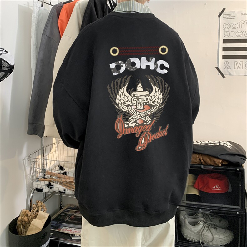 特P25控48秋冬新款男士圆领卫衣宽松休闲日常百搭上衣WQ2425,男装卫衣,电商B370