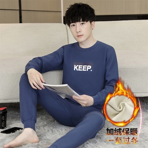 秋冬保暖内衣男士秋衣秋裤加绒加厚青年l两件套套装TZ3133-P67图片