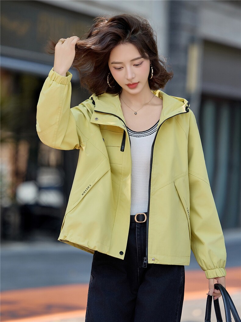 现货2025年秋季新款时尚百搭外套年轻韩版个性短外套,女装短外套,悦祺