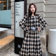 新品韩系格子套装两件套2C212-G176-P225-K328，女装套装/套裙，2C212