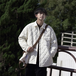 衬衫版型棉衣轻薄宽松格子设计感翻领棉服A170-M822-TP30图片