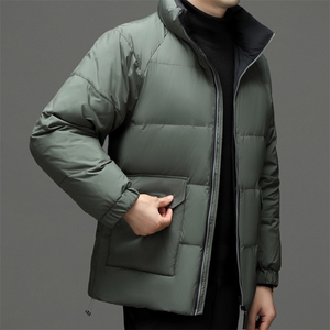 立领羽绒服保暖男装2023新款柔软轻保暖白鸭绒防寒服JZW2208-P215图片