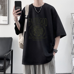 麂皮绒短袖t恤男大码半袖男  JD82388-P25图片