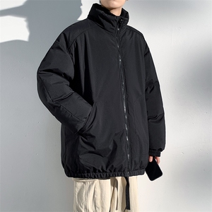 现货冬季美式休闲加厚雪山外套夹克立领纯色三防户外工装棉服图片