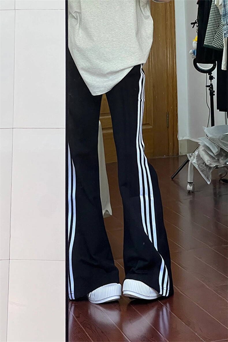 【网图】三条杠裤子男夏季直筒休闲美式高街条纹运动裤WK01CC-P48,女装休闲裤,星座1007（原301D）