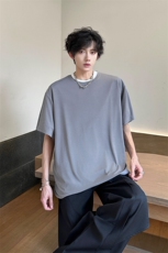 8XL-M高品质！！特大码冰丝速干T恤男透气短袖上衣纯色DX314P25，男装T恤，电商D206-1