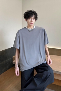 8XL-M 高品质！！特大码冰丝速干T恤男透气短袖上衣纯色DX314P25图片