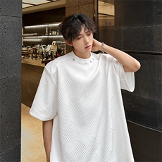 潮男圆领纯色T恤A071-T30-P35，男装T恤，电商A071