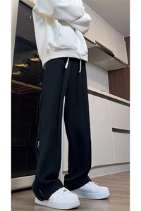 现货 春季新款ins坠感休闲西裤男潮流宽松学生阔腿西裤XK301-P50图片