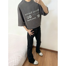 【有货】毛边517弯刀牛仔裤男款修身直筒微喇裤子高街KZA21LL-P48，男装牛仔裤，星座1007（原301D）