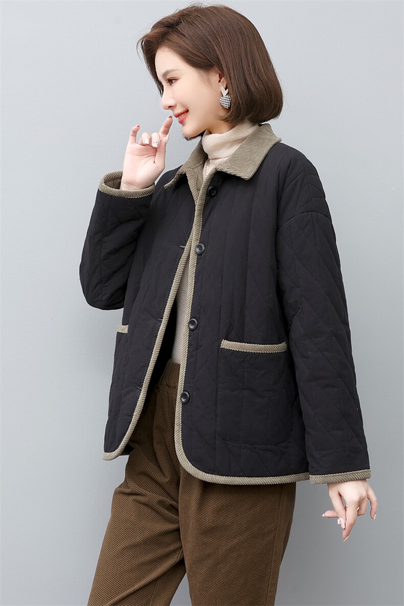 棉衣棉服女2022新款冬季中年妈妈冬季棉袄夹棉外套,女装棉衣/棉服,忆绮罗