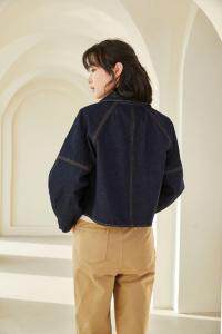 斗篷型牛仔外套，图片色两个码，女装，衣例