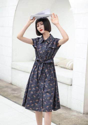 韩版连衣裙女人加休闲连衣裙，女装连衣裙，笛蝶