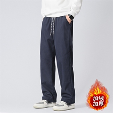 石墨烯休闲裤男士加绒加厚宽松休闲裤直筒裤冲锋裤XZ313B-3-K8908，男装休闲裤，星座310B-3