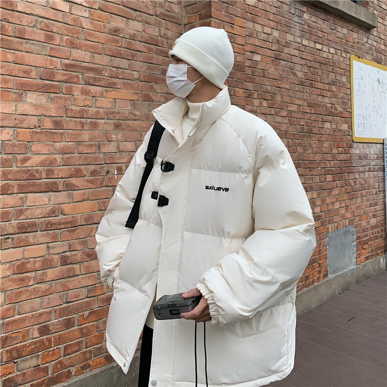 美式高街vibe飞机扣棉服防水男冬季外套加厚保暖小众羽绒棉衣潮牌,男装棉衣,星座907
