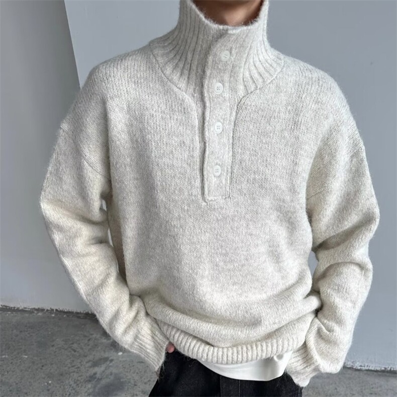 高领毛衣针织衫男韩系宽松潮牌打底衫上衣毛衫513AMY2795P52，男装T恤，星座513A