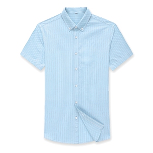 AD22119钱塘2020-3夏季男士高端全棉条纹短袖衬衫P65图片