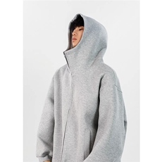 加绒加厚冬款男连帽卫衣高领开衫保暖外套WY29P52，男装棉衣，星座1013-1