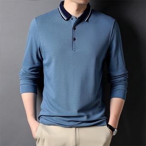 2023年春款男士上衣POLO长袖T恤P65图片