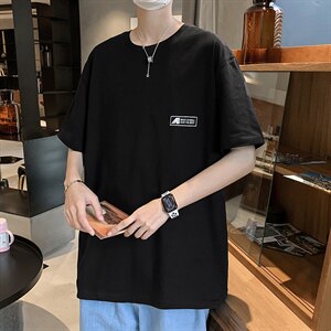 夏季新款港风条纹T恤宽松落肩T恤（现货）DS-C407-T233-P30图片