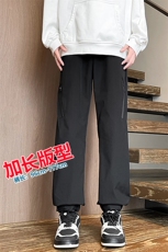 加长版高个子冲锋裤男防风防水魔术贴登山运动裤子KZ018P50加绒60，男装休闲裤，电商B312