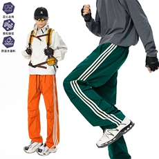 秋款男女运动裤宽松嘻哈休闲裤三条扛ins超火的裤子AK06569-P40，女装休闲裤，星座308B-2
