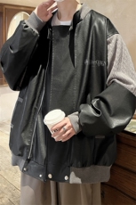 港风肩膀民族风大码夹克男情侣皮衣男女外套男JK8756P110控149，男装夹克，星座226-1