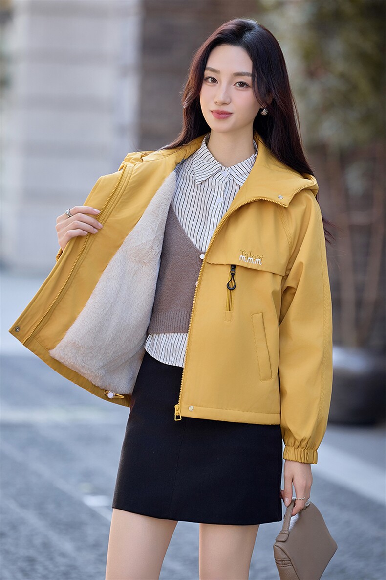 现货秒发2025冬装新款韩版休闲宽松大码保暖派克服棉衣棉服外套,女装派克服,星宇服饰