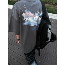 量大优供抖音视频支持得物配合二开美式满天星亮片短袖T恤MTX217，男装T恤，电商A486