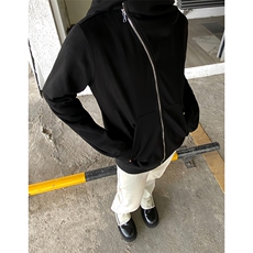 B221美式ins高街暗黑拉链宽松开衫卫衣连帽外套SY2314-P80控108，男装卫衣，电商B221