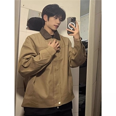 巴恩风外套男春秋季底特律工装夹克cleanfit棒球服网B140-P70，男装夹克，星座910-1