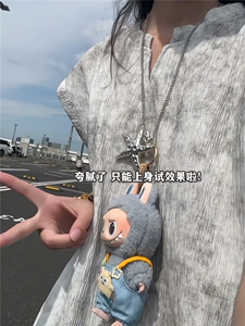 XZ809A/FFF04/P35/控48   扎染冰丝V领背心T恤图片