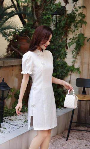 【现货】夏季新款改良旗袍连衣裙，女装婚纱/旗袍/礼服，芷炫