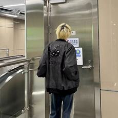 美式飞行员夹克外套春秋季街头潮牌宽松大码休闲棒球服J956，男装夹克，星座1116A（原606A-3）
