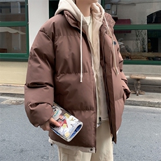 冬季美式复古潮牌棉衣外套日系cityboy假两件棉服男士W7967-P80，男装棉衣，星座512-4