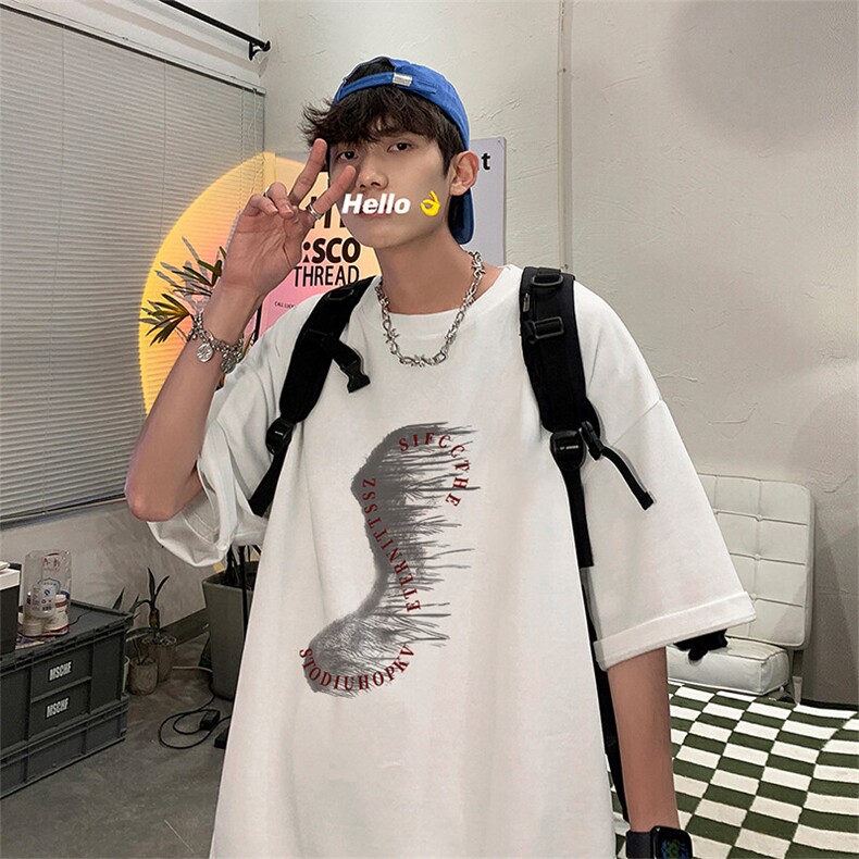 可设48小时发货 支持抖音得物来样二开230克重磅美式短袖t恤MT340图片