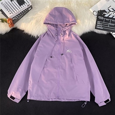 美式户外登山冲锋衣外套女春秋宽松潮牌夹克情侣棒球服W5165-P60，男装夹克，星座412-3