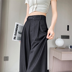 天丝牛仔裤女夏季薄款新款高腰垂感小个子冰丝阔腿裤女，女装牛仔裤，梦白服饰厂